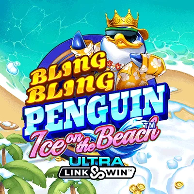 Bling Bling Penguin: Ice on the Beach