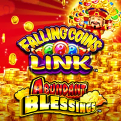 Falling Coins Link Abundant Blessings