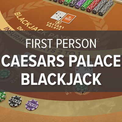 First Person Caesars Palace Blackjack