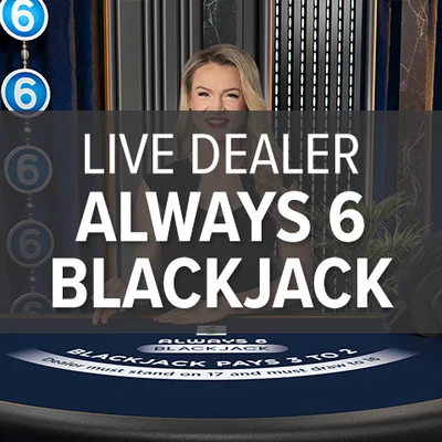 Live Dealer Always 6 Blackjack 3