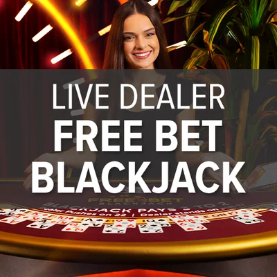 Live Dealer Classic Freebet Blackjack 7 Seat Table 7