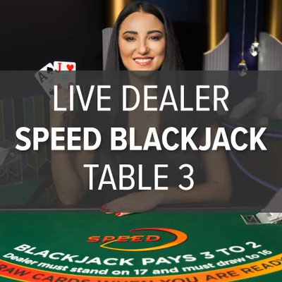 Live Dealer Classic Speed Blackjack Table 3