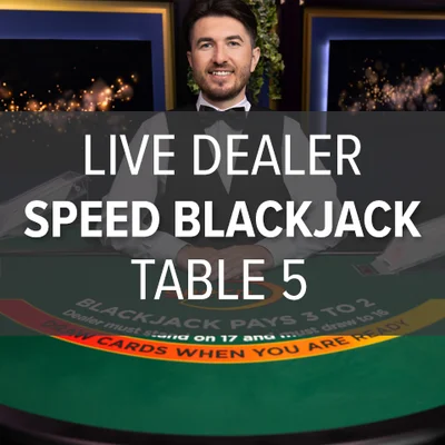 Live Dealer Classic Speed Blackjack Table 5
